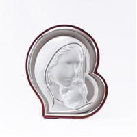 Икона Богородица с младенцем 8,5x9,5см в итальянском стиле 