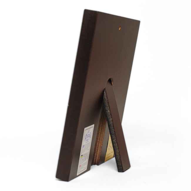 Ікона Ангела Хранителя 11,3х13 см у срібному окладі з позолотою