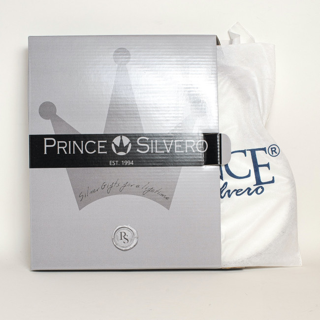 Срібна ікона Святе Сімейство 9,5х12,5 см у формі серця