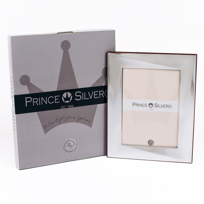 Срібна рамка 20x25см для фото 13x18см в срібному окладі Prince Silvero