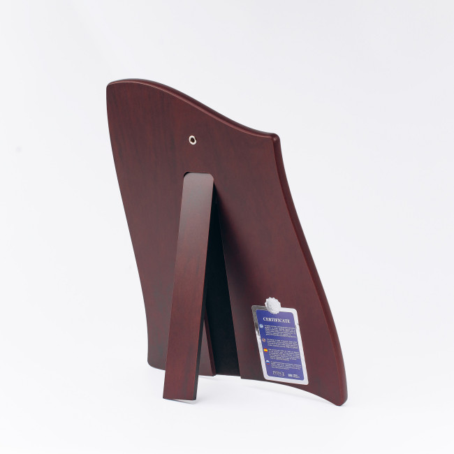 Срібна Ікона Святе Сімейство на коричневому дереві 21,5x29,5см