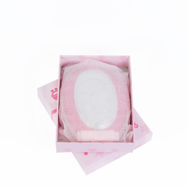 Дитяча Іконка на рожевій подушечці Божа Матір Розрада та Втіха 8х11см