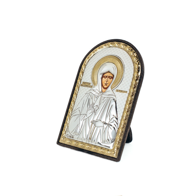 Ікона Свята Матрона 10х14см аркової форми на пластику MA/E1112-2DX