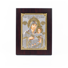 Икона Божьей Матери Вифлеемская 19х15,6см в серебряном окладе