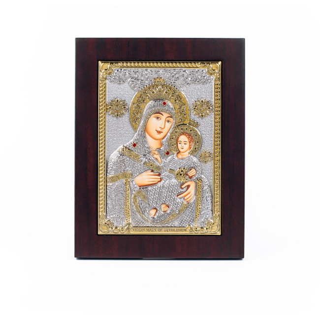 Ікона Божої Матері " Віфлеємська 19х15,6см у срібному окладі