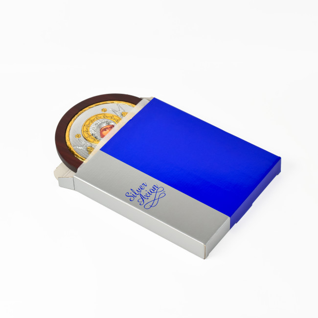 Неустанної Депомоги Старстна Божа Матір 20х25см арочної форми на дереві EP5-008XAG/P