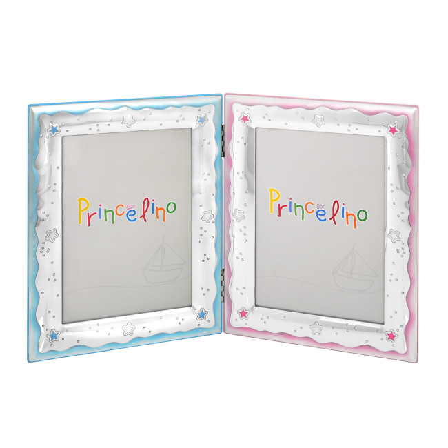 Фоторамка для Хлопчита та Дівчинки 13х18см подвійна в формі книжечки MA/143-2B/CR