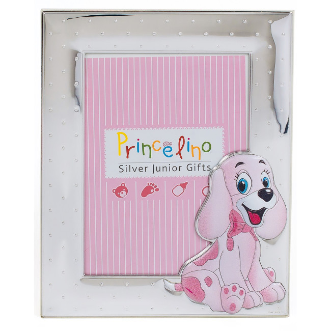 Дитяча Срібна Рамка для Фотографії 13х18см для дівчинки MA/273B-R в розових тонах