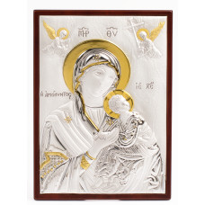  Неустанної Допомонги "Страсна" Божа Марів 16x22см в сріблі з позолотою праямокутної форми