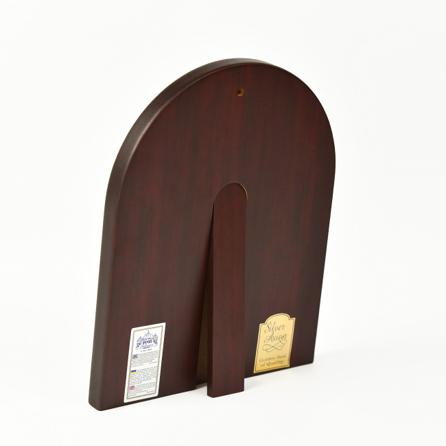 Неустанної Депомоги Старстна Божа Матір 8,1х9,7см арочної форми на дереві EP2-008XAG/P