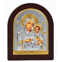 Єрусалимська Ікона Божої Матері 8,1х9,7см арочної форми на дереві
