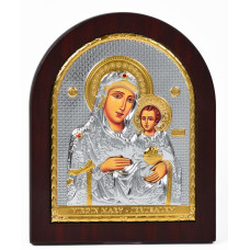 Єрусалимська Ікона Божої Матері 8,1х9,7см арочної форми на дереві