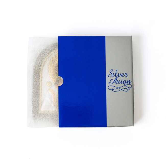 Невипивна Чаша ікона Божої Матері 15х19,6см в срібному окладі з позолотою EP4-041XAG