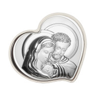 Срібна Ікона Свята Родина 11x12см MA/E909/4WH