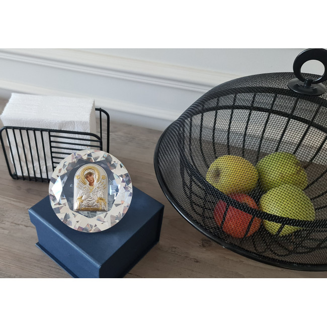 Ікона Семистрільна Богородиця на кристальному алмазі