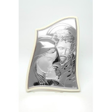 Ікона Святе Сімейство на білому дереві 16,5x22,5см