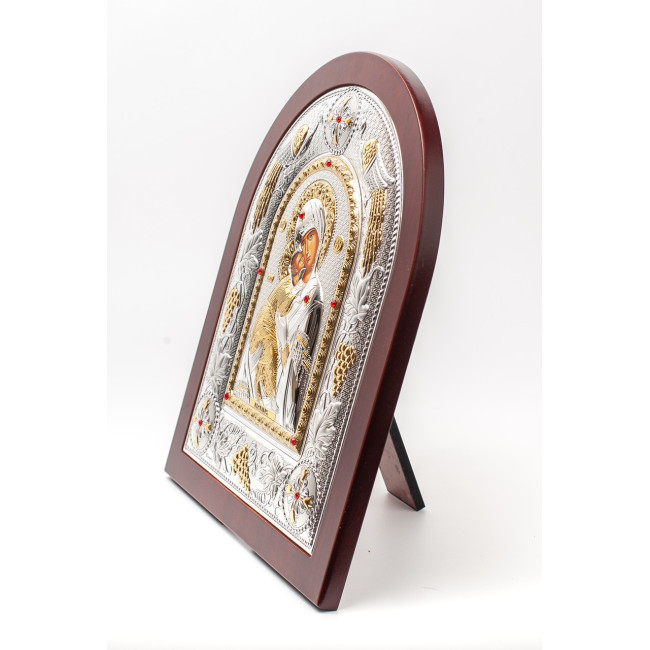 Володимирська Ікона Богородиці 20х25 в сріблі (Греція)