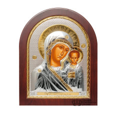 Казанська Богородиця 14,7х18см арочної форми на дереві