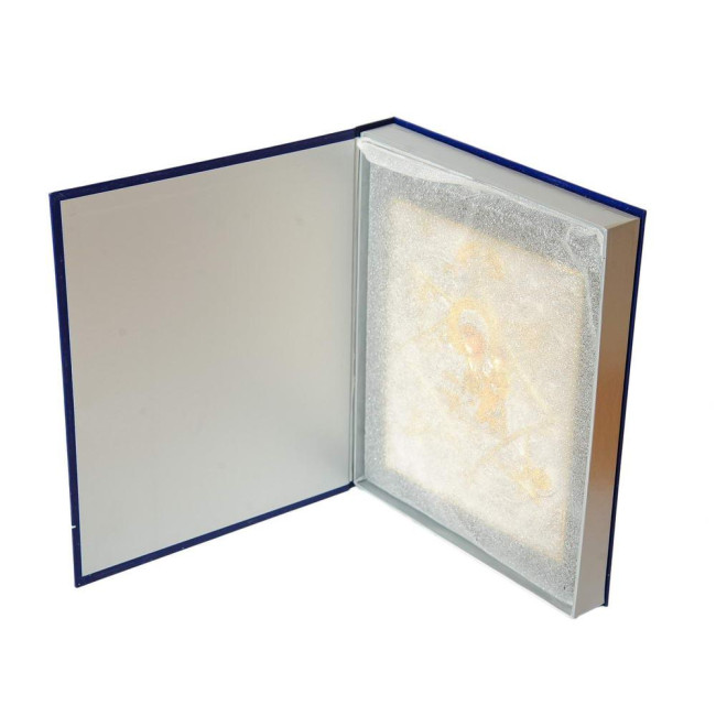 Икона Богородица Неополимая купина 20х25см в серебре 925 пробы и позолоте