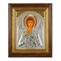 Ікона Ангела 15,5х17см в кіоті під склом, срібний оклад (Греція)