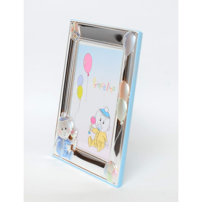 Подарунковий набір срібна рамка для фото 17х13см ікона на подушечці 10х5 см