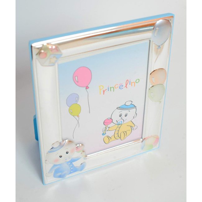 Подарунковий набір срібна рамка для фото 17х13см ікона на подушечці 10х5 см