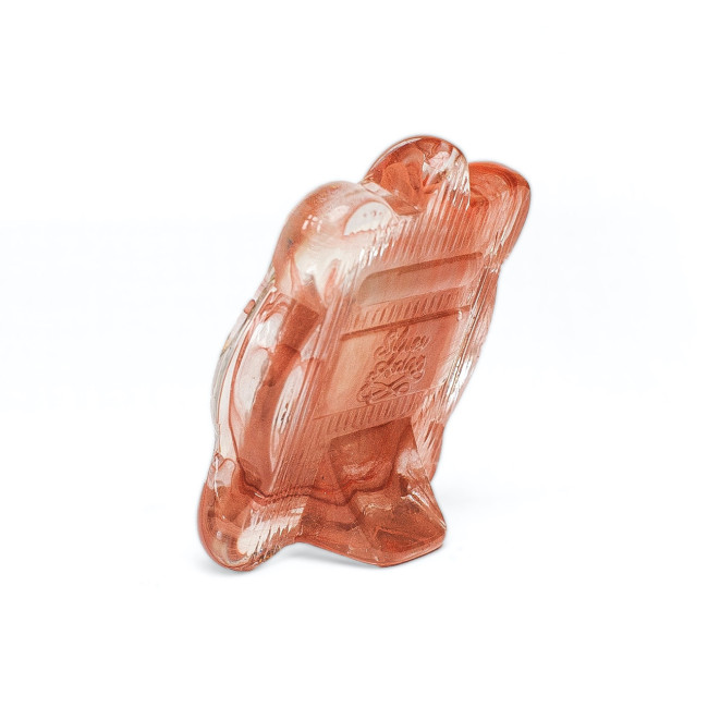 Ікона в червоному Муранському склі Казанській Богородиці 7х9 см