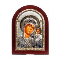 Икона Казанская Божья Матерь в серебряная и позолоте 20х25см (Греция)