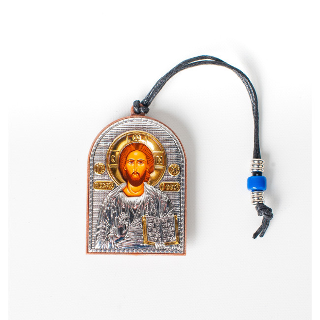 Оберіг для водія. Іконка Миколая Чудотворця. 5,5х4см на мотузочці