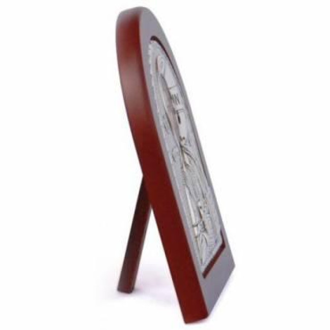 Ікона "Сергій Радонезький" 15,6х19 см у сріблі та позолоті (Греція)