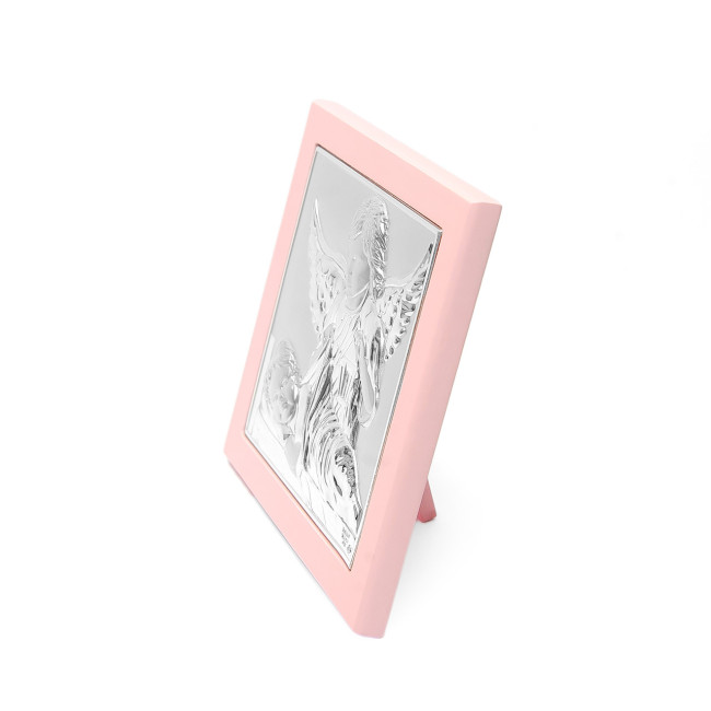 Ікона Ангела Охоронця та немовля 15x15см для дитини, дівчинці у подарунок