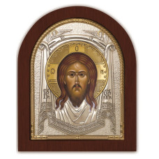 Ікона "Спас Нерукотворний" 11х13см у срібному окладі (Греція)