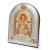 Ікона Святого Пантелеймона Цілителя, срібний оклад із позолотою в шкіряній оправі (20х25см)