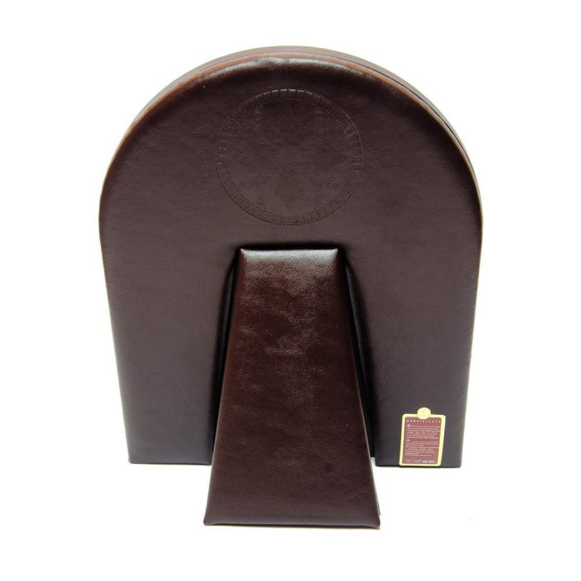 Ікона Святого Пантелеймона Цілителя, срібний оклад із позолотою в шкіряній оправі (20х25см)