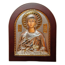 Срібна ікона Свята Параскева 15,6х19 см (Греція)