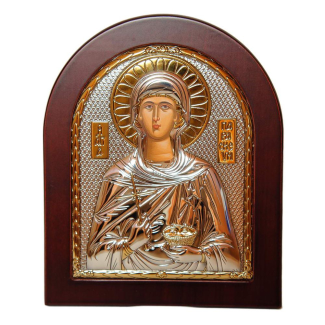 Срібна ікона Свята Параскева 15,6х19 см (Греція)