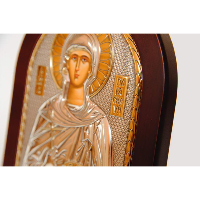 Срібна ікона Свята Параскева 15,6х19 см (Греція)