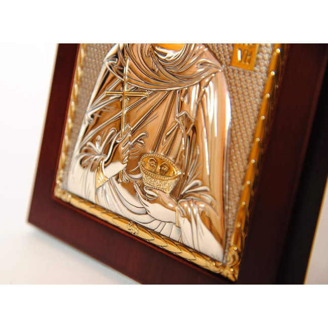 Срібна ікона Свята Параскева 15,6х19 см (Греція)