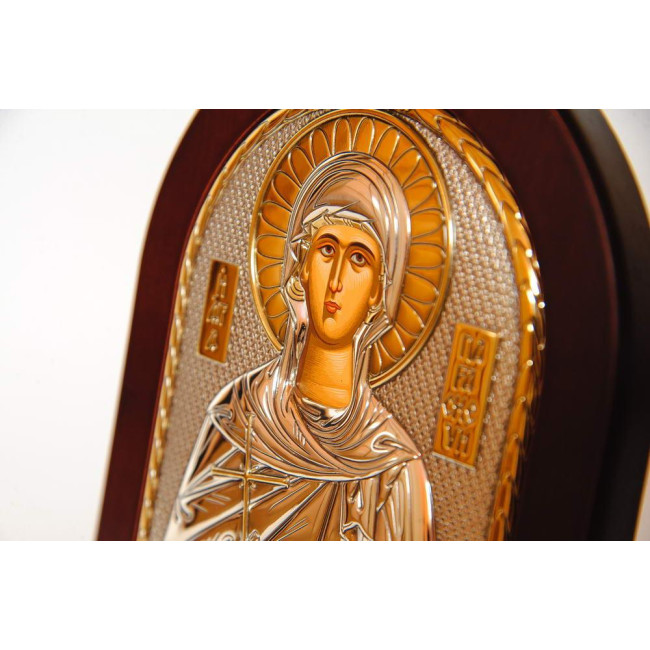 Срібна ікона Свята Параскева 15,6х19 см (Греція)