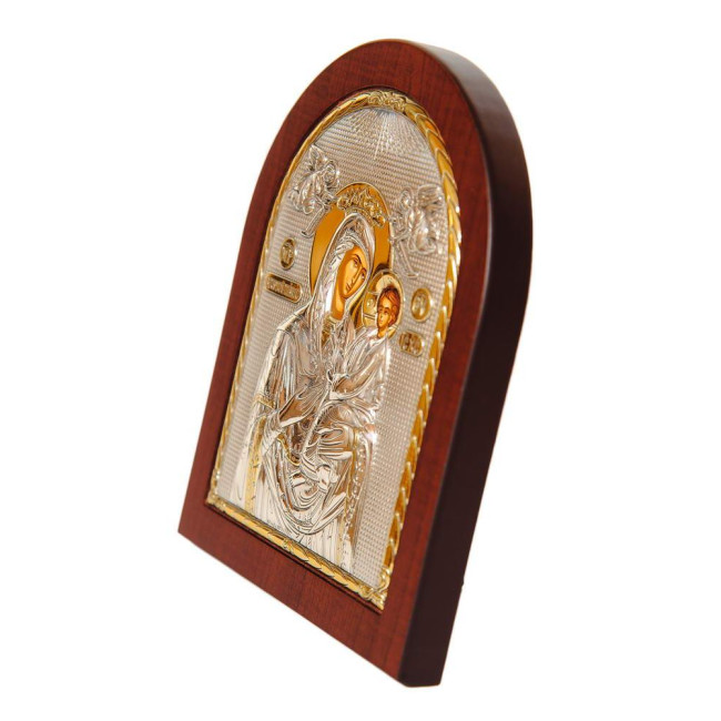 Скоропослушниця Божа Мати 13х11 см у сріблі 925 проби та позолоті (Греція)