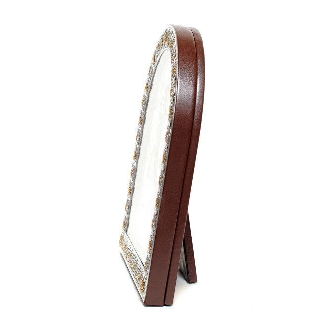 Ікона Георгія Побідоносця 26х21см у срібному окладі під склом (з Греції )