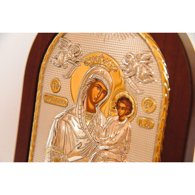 Скоропослушниця Божа Мати 15,6х19 см у сріблі 925 проби та позолоті (Греція)