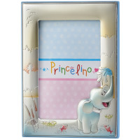 Фоторамка Детская 9х13см. Серебряный Оклад 925 покрытый цветной эмалью