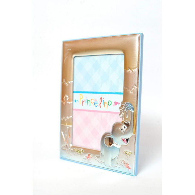 Фоторамка Дитяча 9х13див. Срібний Оклад 925, вкритий кольоровою емаллю