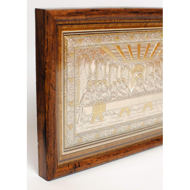 Таємна Вечеря 10,7х16см у срібному окладі 925 проби