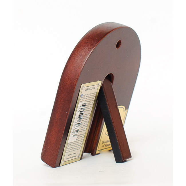 Страстная Божья Матерь 8,5х10см Греческая икона  в серебре и золоте (GOLD)