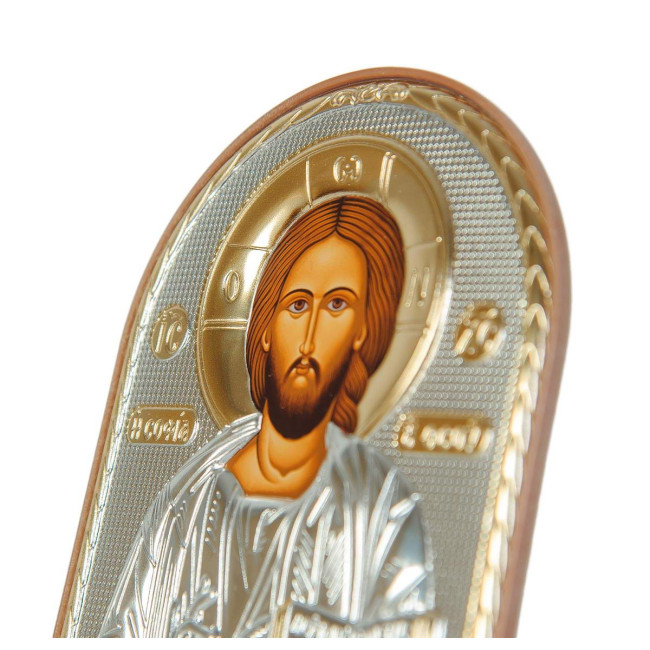 Ікона Спасителя Ісуса Христа 4х5,6см на пластиковому кіоті 