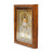Срібна Ікона Луки Кримського 13х11 см у кіоті під склом, прикрашена камінням