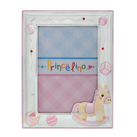 Дитяча фоторамка 13x18см для дівчинки зі сріблом (Греція)