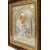 Ікона срібна Божої Матері Семистрільна 28,5х30,5 см прямокутної форми під склом